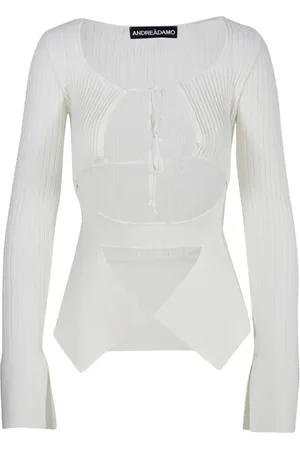 ANDREA ADAMO Mujer, Camisetas, Blanco, Talla: M