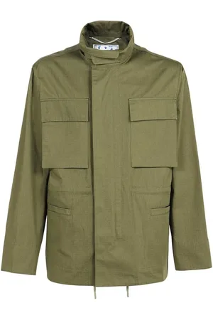 OFF-WHITE Hombre, Chaquetas, Verde, Talla: S
