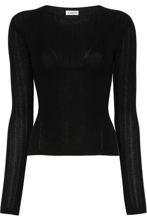 Lanvin Mujer, Camisetas, Negro, Talla: S