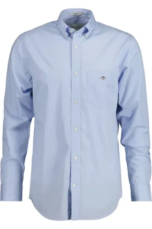 GANT Hombre, Camisas, Azul, Talla: S