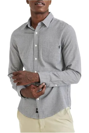 Dockers Hombre, Camisas, Azul, Talla: M