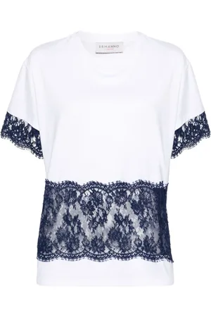 ERMANNO SCERVINO Mujer, Camisetas, Blanco, Talla: S