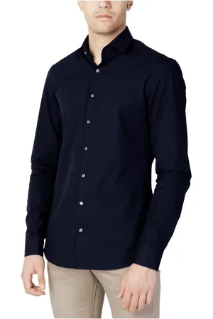Calvin Klein Hombre, Camisas, Azul, Talla: S