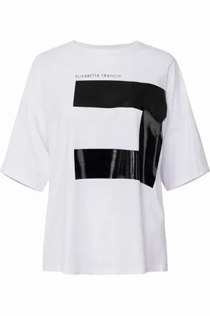 Elisabetta Franchi Mujer, Camisetas, Blanco, Talla: M
