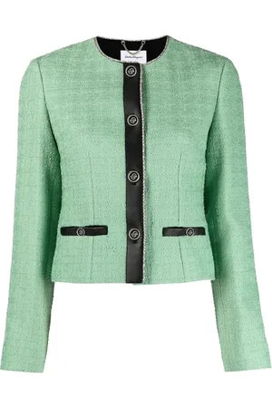 Salvatore Ferragamo Mujer, Chaquetas, Verde, Talla: S