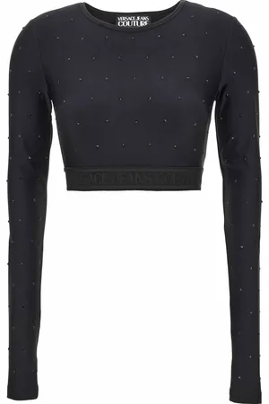 VERSACE Mujer, Camisetas, Negro, Talla: S