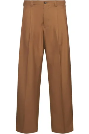 LANEUS Hombre, Pantalones, Marrón, Talla: L
