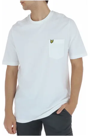 Lyle & Scott Hombre, Camisetas, Blanco, Talla: S