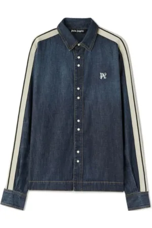Palm Angels Hombre, Camisas, Azul, Talla: M