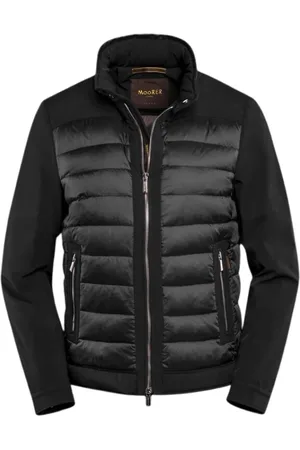 MOORER Hombre, Chaquetas, Negro, Talla: XS