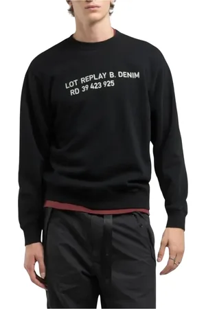 Replay Hombre, Sudaderas, Negro, Talla: XL