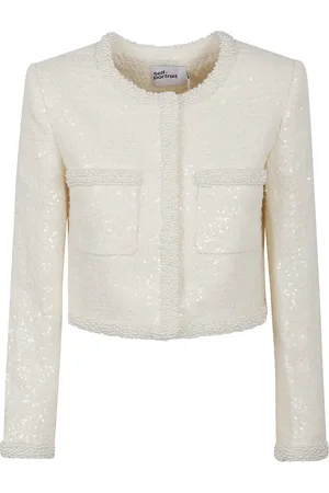 Self-Portrait Mujer, Chaquetas, Blanco, Talla: S