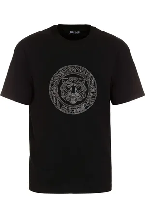 Roberto Cavalli Hombre, Camisetas, Negro, Talla: L