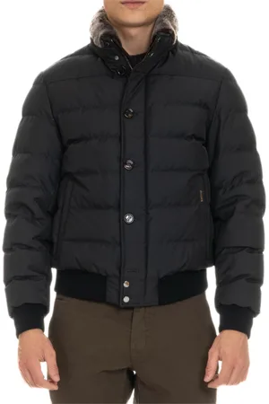 MOORER Hombre, Chaquetas, Azul, Talla: M