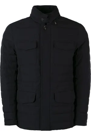 MOORER Hombre, Chaquetas, Azul, Talla: M