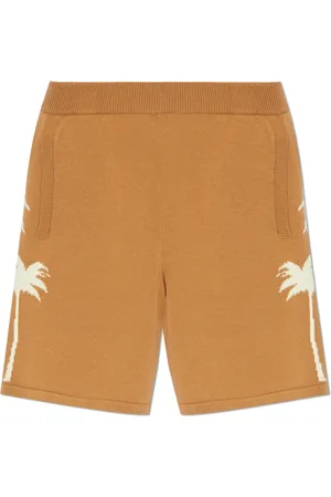 Palm Angels Hombre, Pantalones cortos, Marrón, Talla: L