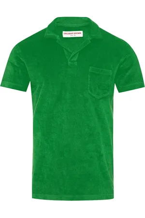 Orlebar Brown Hombre, Camisetas, Verde, Talla: S