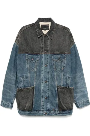 R13 Mujer, Chaquetas, Azul, Talla: M