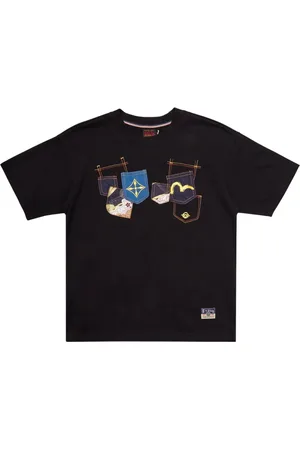 Evisu Hombre, Camisetas, Negro, Talla: L