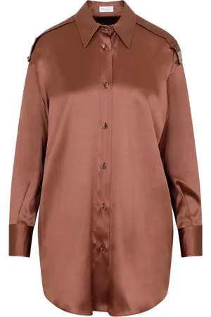 Brunello Cucinelli Mujer, Blusas y Camisas, Marrón, Talla: M