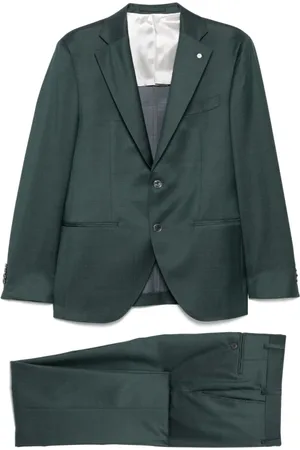 LUIGI BIANCHI MANTOVA Hombre, Trajes, Verde, Talla: L