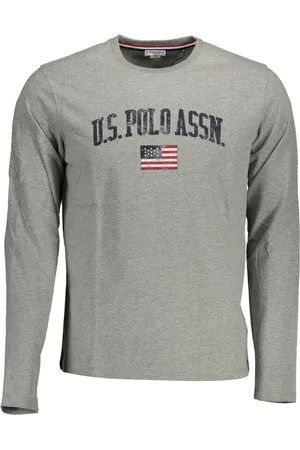 U.S. Polo Assn. Hombre, Camisetas, Gris, Talla: L