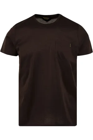 MOORER Hombre, Camisetas, Marrón, Talla: 2XL