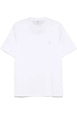 Brunello Cucinelli Hombre, Camisetas, Blanco, Talla: 2XL