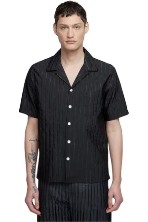 Soulland Hombre, Camisas, Negro, Talla: L