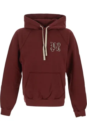 Palm Angels Hombre, Sudaderas, Rojo, Talla: L