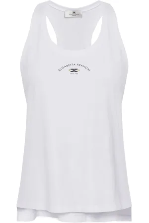 Elisabetta Franchi Mujer, Camisetas, Blanco, Talla: S