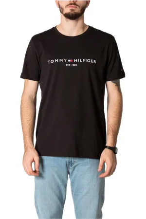 Tommy Hilfiger Hombre, Camisetas, Negro, Talla: M