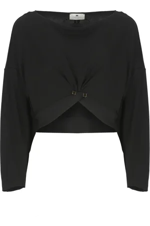 Elisabetta Franchi Mujer, Camisetas, Negro, Talla: XS