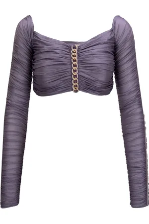Elisabetta Franchi Mujer, Camisetas, Púrpura, Talla: M