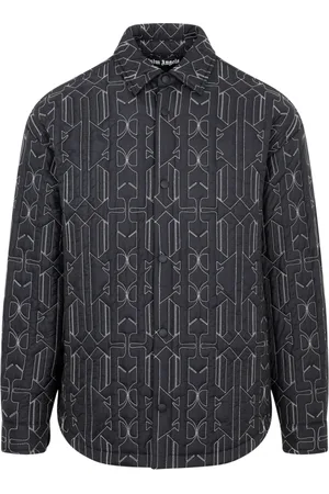 Palm Angels Hombre, Camisas, Gris, Talla: M
