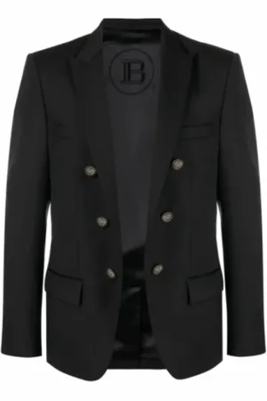 Balmain Hombre, Chaquetas, Negro, Talla: XL
