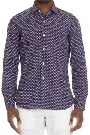 BARBA Hombre, Camisas, Azul, Talla: M