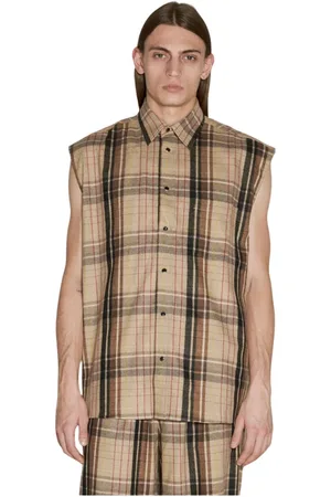 VTMNTS Hombre, Camisetas, Marrón, Talla: M