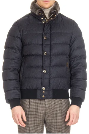 MOORER Hombre, Chaquetas, Azul, Talla: L