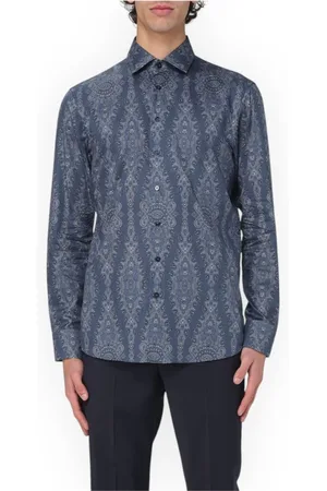 Etro Hombre, Camisas, Azul, Talla: 3XL
