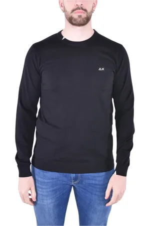 sun68 Hombre, Jerseys, Negro, Talla: XL
