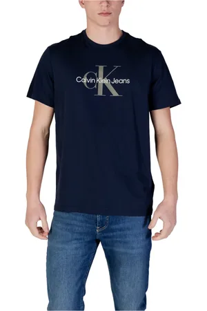 Calvin Klein Hombre, Camisetas, Azul, Talla: L