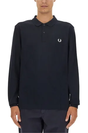 Fred Perry Hombre, Camisetas, Azul, Talla: L