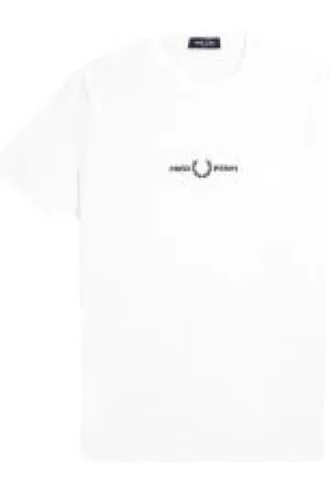 Fred Perry Hombre, Camisetas, Blanco, Talla: M
