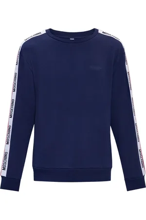 Moschino Hombre, Sudaderas, Azul, Talla: S