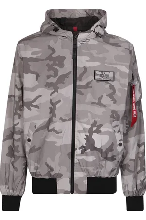 Alpha Industries Hombre, Chaquetas, Gris, Talla: L