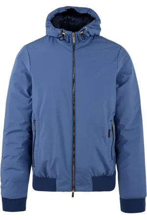 MOORER Hombre, Chaquetas, Azul, Talla: L