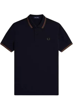 Fred Perry Hombre, Camisetas, Azul, Talla: M