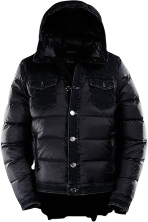 MOORER Hombre, Chaquetas, Negro, Talla: XS