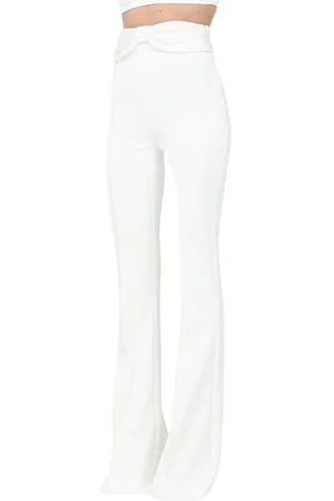 Elisabetta Franchi Mujer, Pantalones, Blanco, Talla: XS